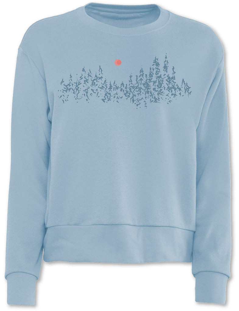 Women’s soft and cozy pine tree sweater